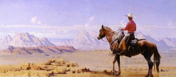 rider to hills western original Oil Paintings